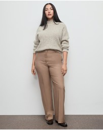 M.N.G - Straight Wool-Blend Suit Trousers