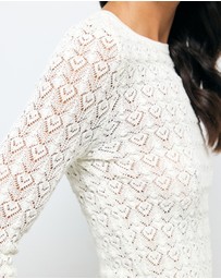 AERE - Tala Lace Knit Top