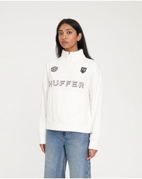 Huffer - Panelled 1/4 Zip 350