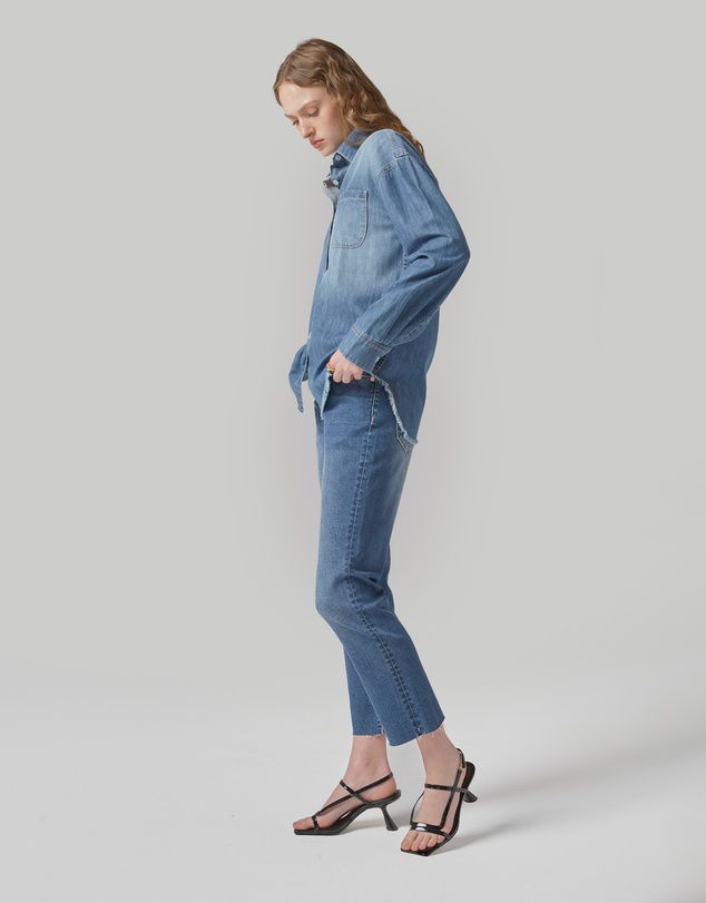DRICOPER DENIM - Perla Cropped Mid Rise Jeans
