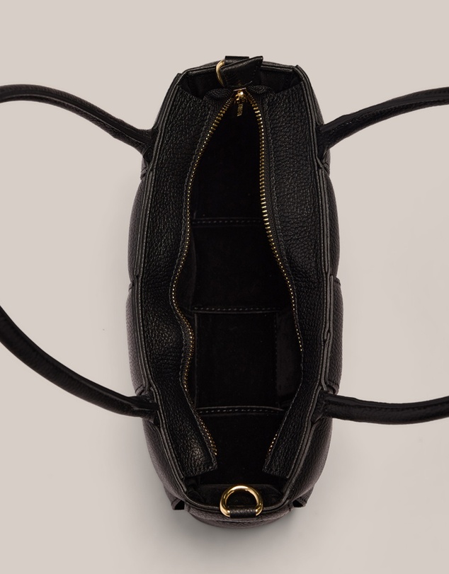 VESTIRSI - Margot Black Woven Baguette