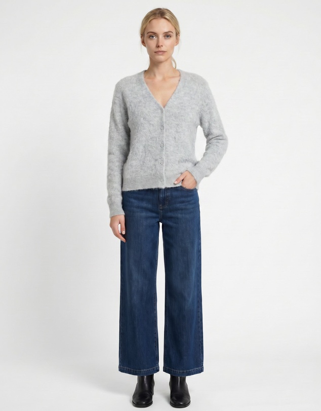 SILK MAGNOLIA - Cashmere, Silk, Wool Cardigan