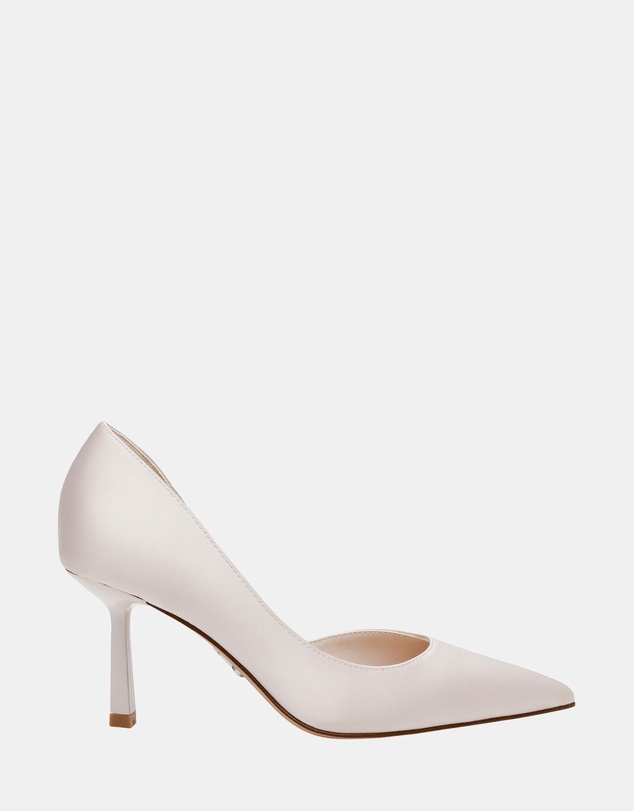 Steve Madden - Vena Ivory Pearl Satin Heels