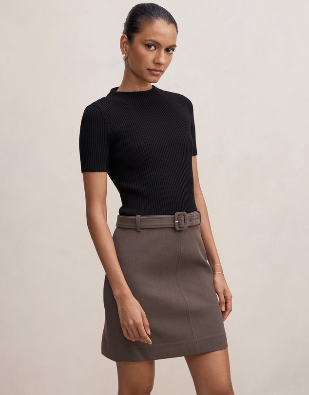 Forever New Petite - Maya Petite Woven Mixed Mini Dress