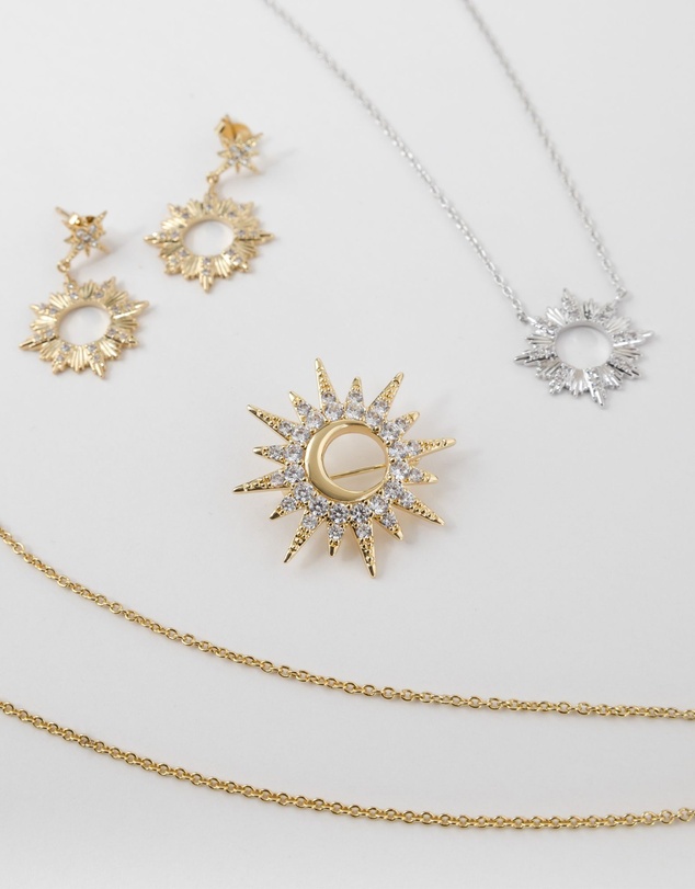 Wanderlust + Co - Sunburst Brooch Pin