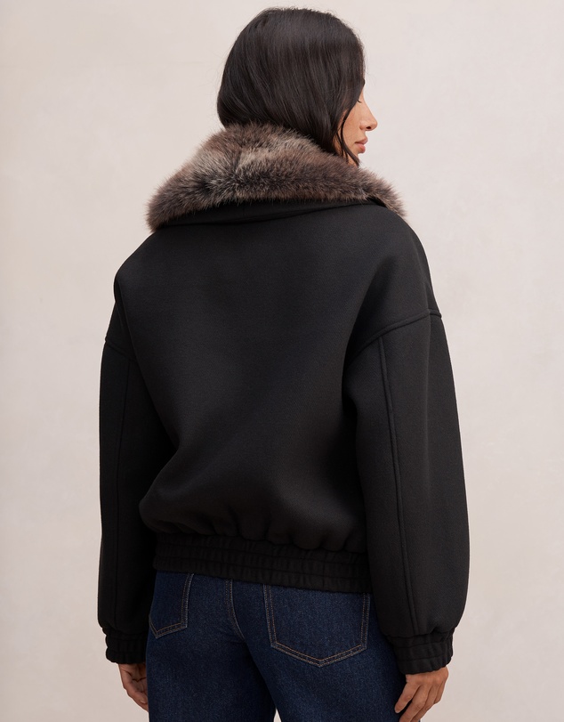 Forever New - Megan Faux Fur Collared Jacket