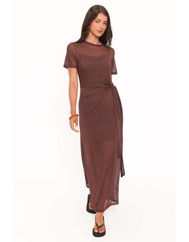 Petal & Pup - Marcello Maxi Dress - Dark Brown