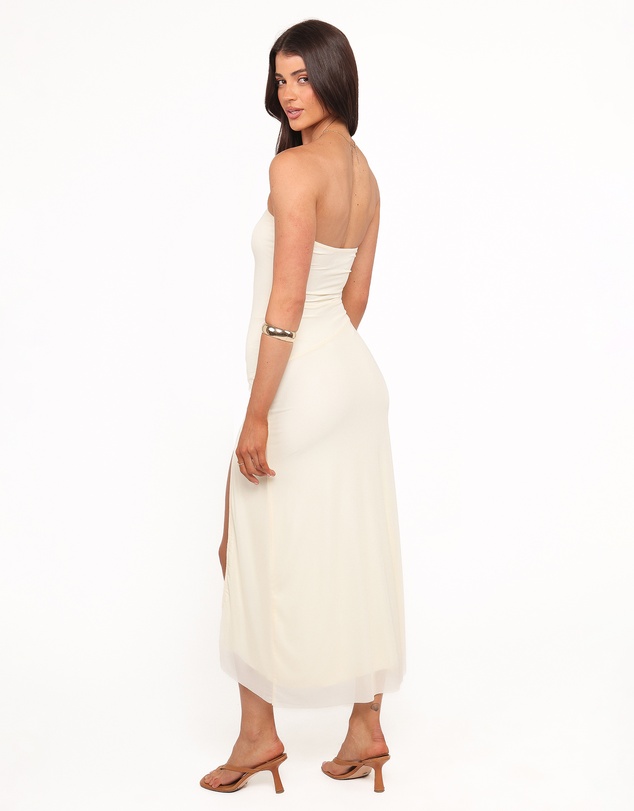 Petal & Pup - Iridessa Strapless Midi Dress - Yellow Floral