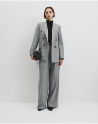 Country Road - Glen Check Double Breasted Blazer