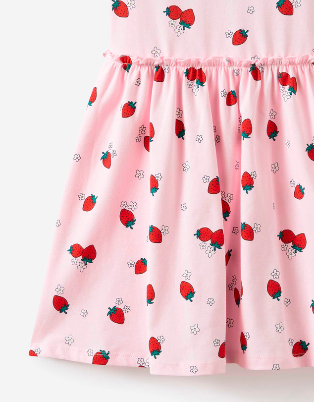 Cotton On Kids - Boat Neck Frill Short Sleeve Dress