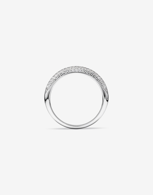 Michael Hill - Cubic Zirconia Pave Dome Ring in Sterling Silver
