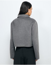 AERE - Lola Double Faced Wool Blend Coat