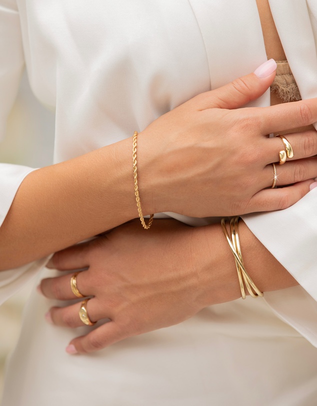 Mestige - Heirloom Fine Chain Bracelet - 18K Gold Plated