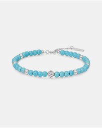 Ania Haie - Ania Haie Silver Lab Created Turquoise Bracelet