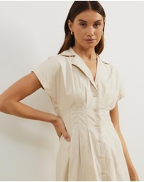Atmos&Here - Marcy Pin Tuck Midi Dress