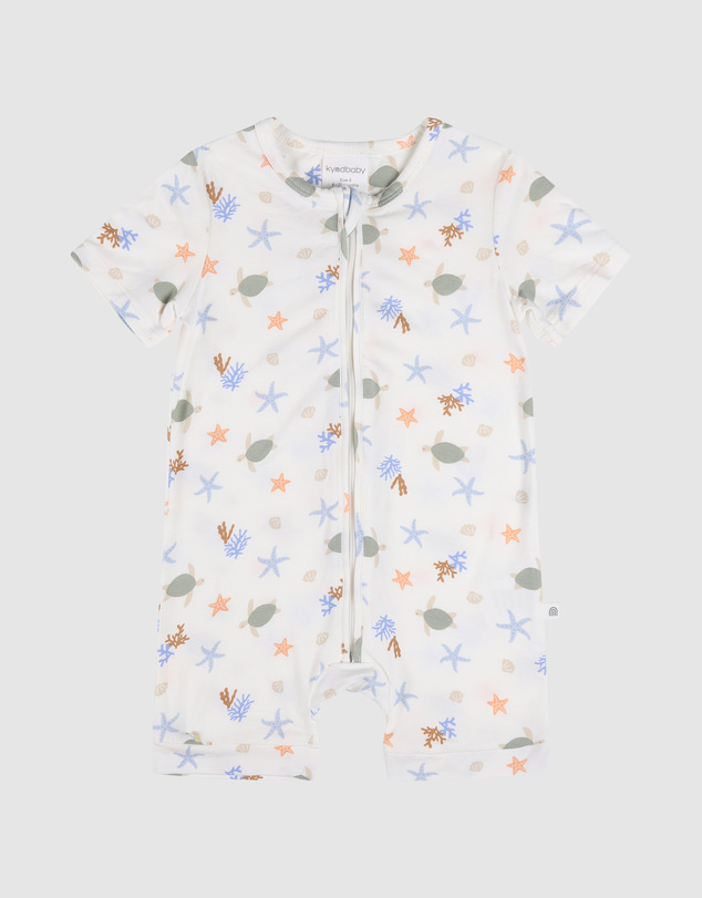 Kynd Baby - Essential Short Sleeve Onesie in Underwater World