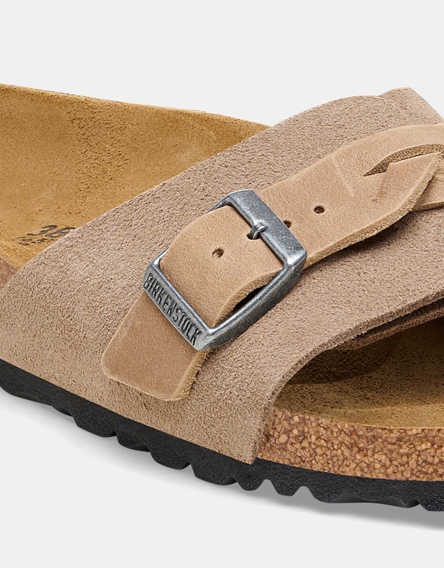 Birkenstock - Oita Braided Taupe Suede Leather Narrow - Unisex
