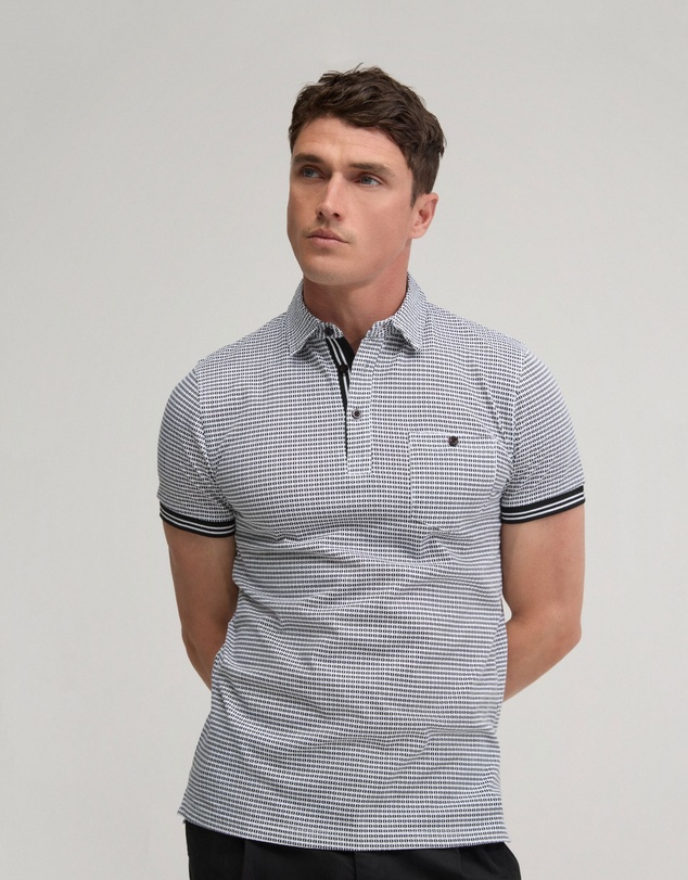 Oxford - Milo Cotton Jersey Printed Polo