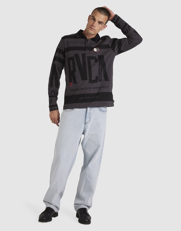 RVCA - Mens All Brand Polo Long Sleeve Shirt