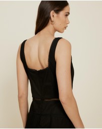 The Fated - Ruffle Pinafore Maxi Tiered Dress