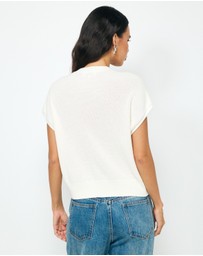 AERE - Ava Organic Cotton Tie Front Top