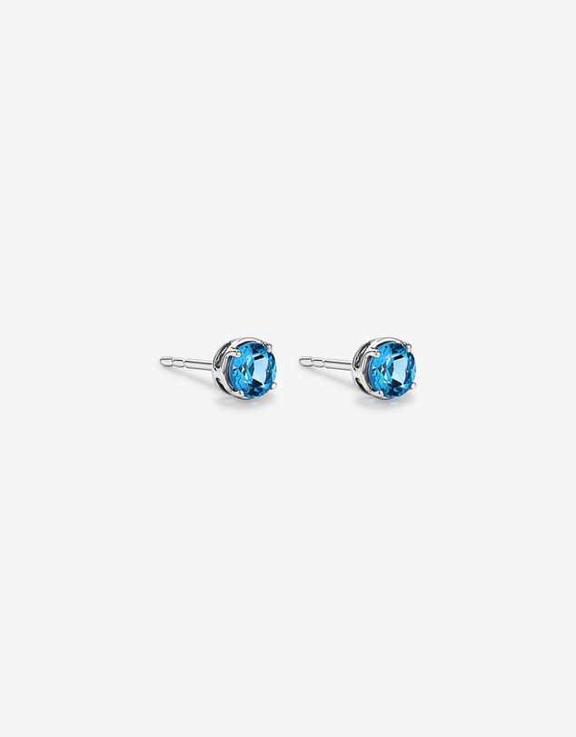 Michael Hill - Blue Topaz Necklace & Stud Earring Gift Set in Sterling Silver