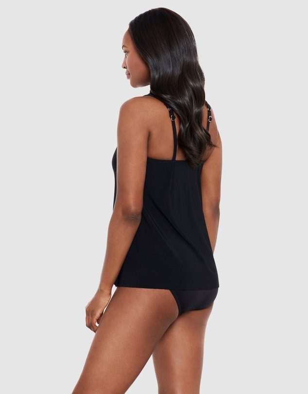 Miraclesuit Swimwear  - Dazzle Underwired Draped Tankini Top