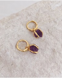 Carou - February Birthstone Earrings ~ Amethyst