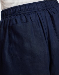 White By FTL - Rhonda Linen Shorts