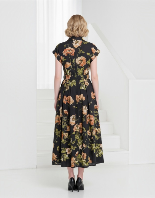 Mossée - Arabelle Floral Midi Dress