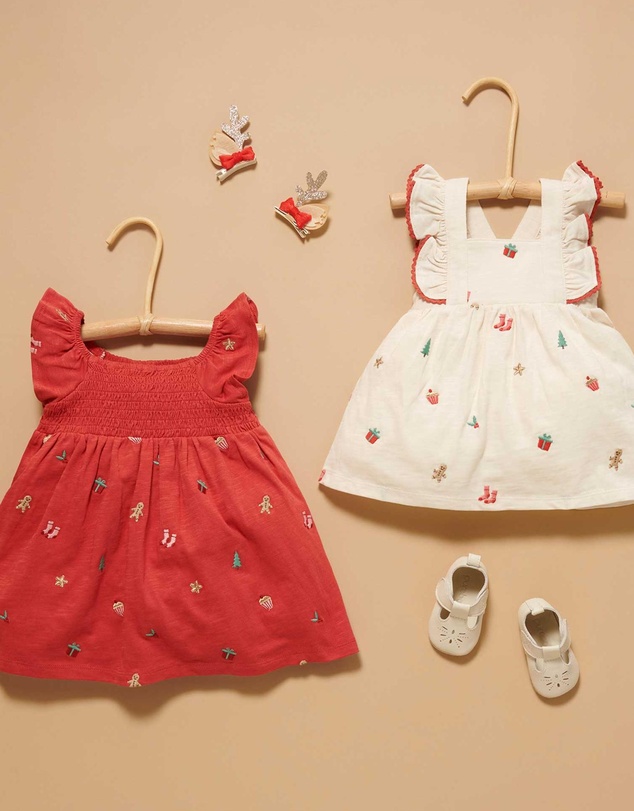 Purebaby - Christmas Dress -Kids-Babies