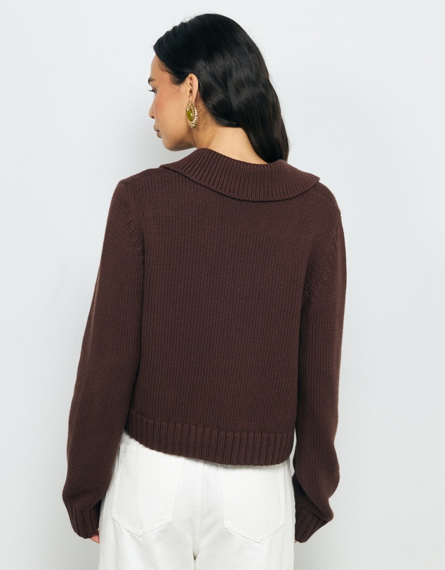 AERE - Miya Cotton Wool Cardigan