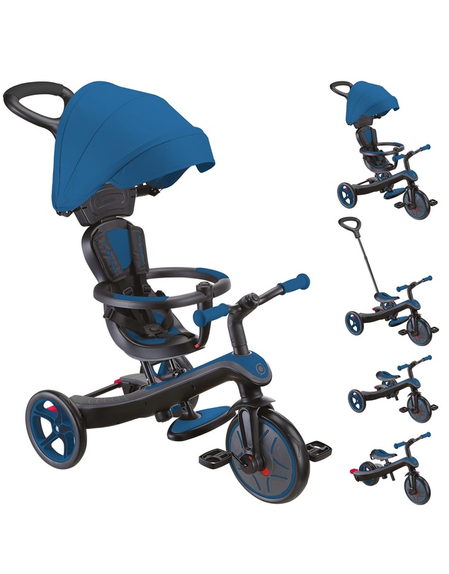 Globber - EXPLORER TRIKE 4 in 1 Royal Blue