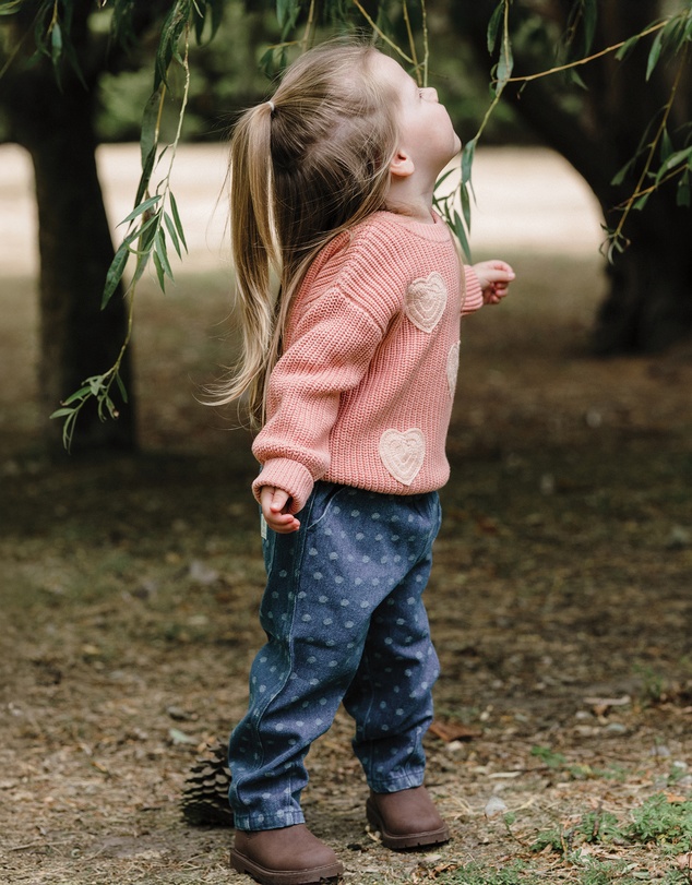 Kynd Baby - Denim Pant in Denim Dot