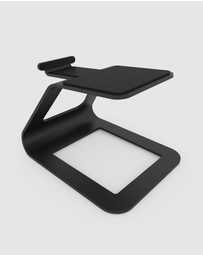 iWorld - Kanto SE2 Elevated Desktop Speaker Stands for Small Speakers - Pair, Black