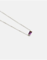Kirstin Ash - Baguette Birthstone Bracelet February Amethyst