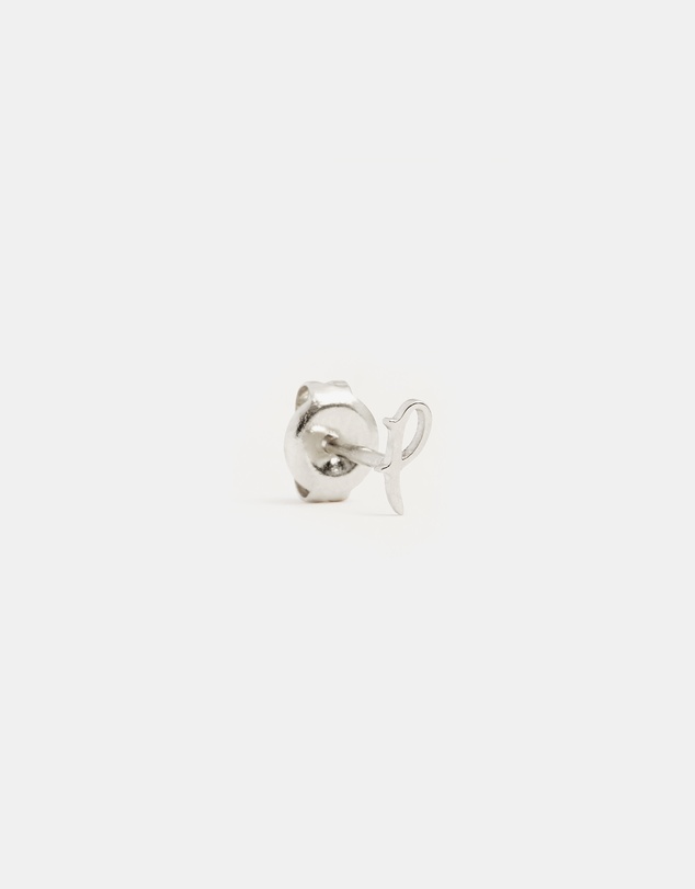 By Charlotte - Sterling Silver Love P Earring