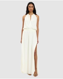 With Harper Lu - Draped Backless Gown
