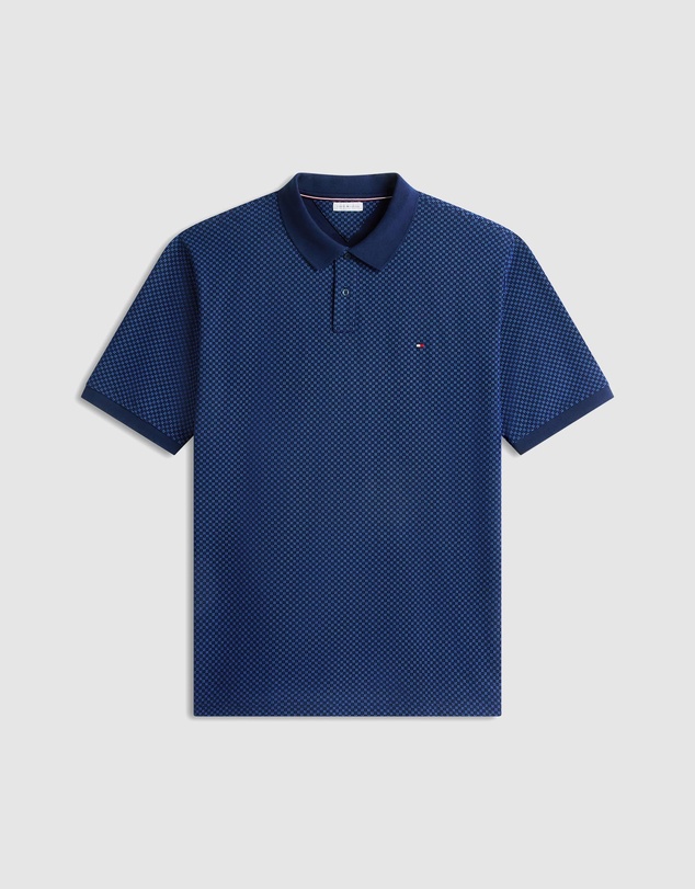 Tommy Hilfiger - Big & Tall Regular Fit Geometric Print Polo Shirt