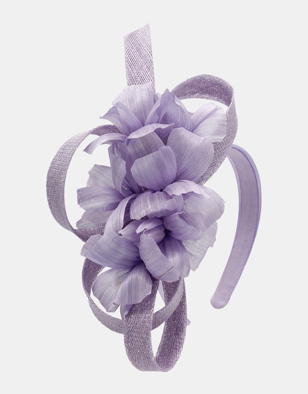 Morgan & Taylor - Wrenn Fascinator in Lilac Purple
