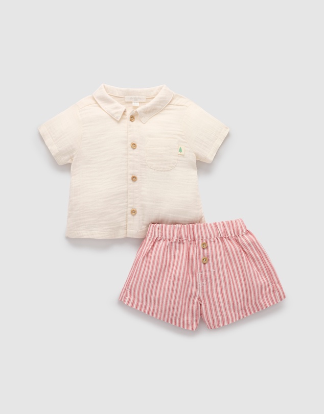 Purebaby - Striped Set -Kids-Babies