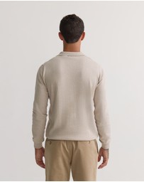 Oxford - Dominic Open Polo Collar Knit