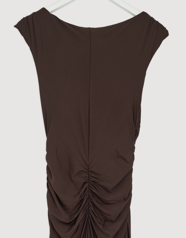 Revibe - Repaired Shona Joy Miro Gathered Maxi Dress - AU 12