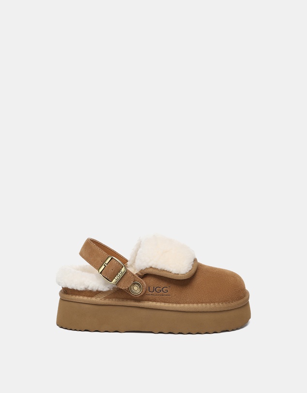EVERAU - Australian Shepherd Ugg Tenley Platform Cow Suede Upper House Shoes