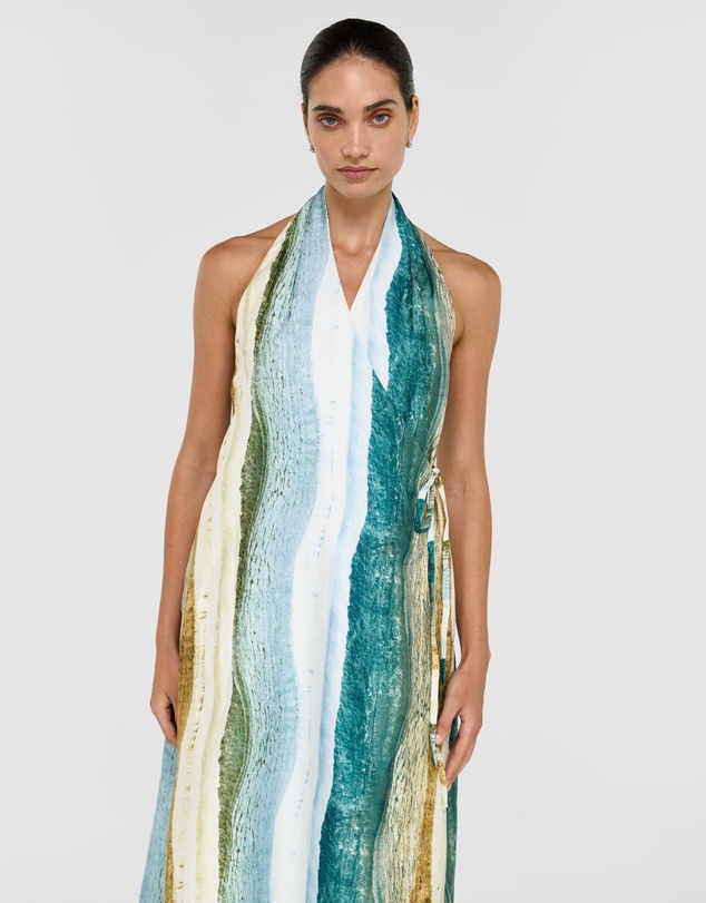 Staple the Label - Anara Wrap Halter Maxi Dress