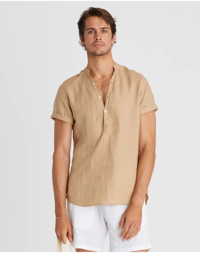 Aqua Blu Australia - Caramel Aaron Shirt