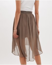 Amelius - Brisa Hi-Low Sheer Skirt