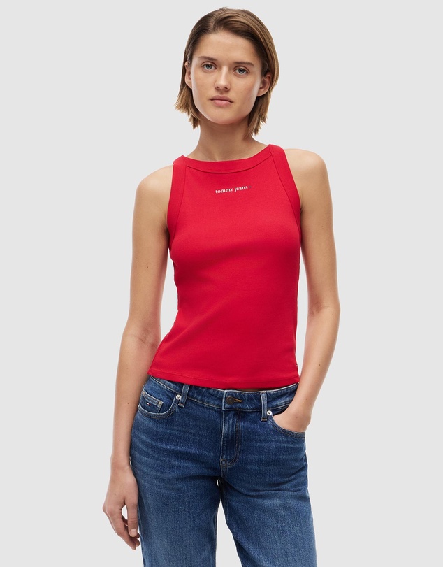 Tommy Jeans - Slim Essential Logo 1 Rib Tank