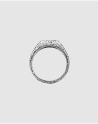 Haze & Glory - ICONIC EXCLUSIVE - Ring Men Sun and Sea Signet 925 Sterling Silver