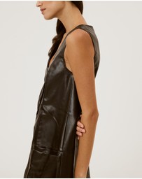 Calli - Lilly Pu Mini Dress